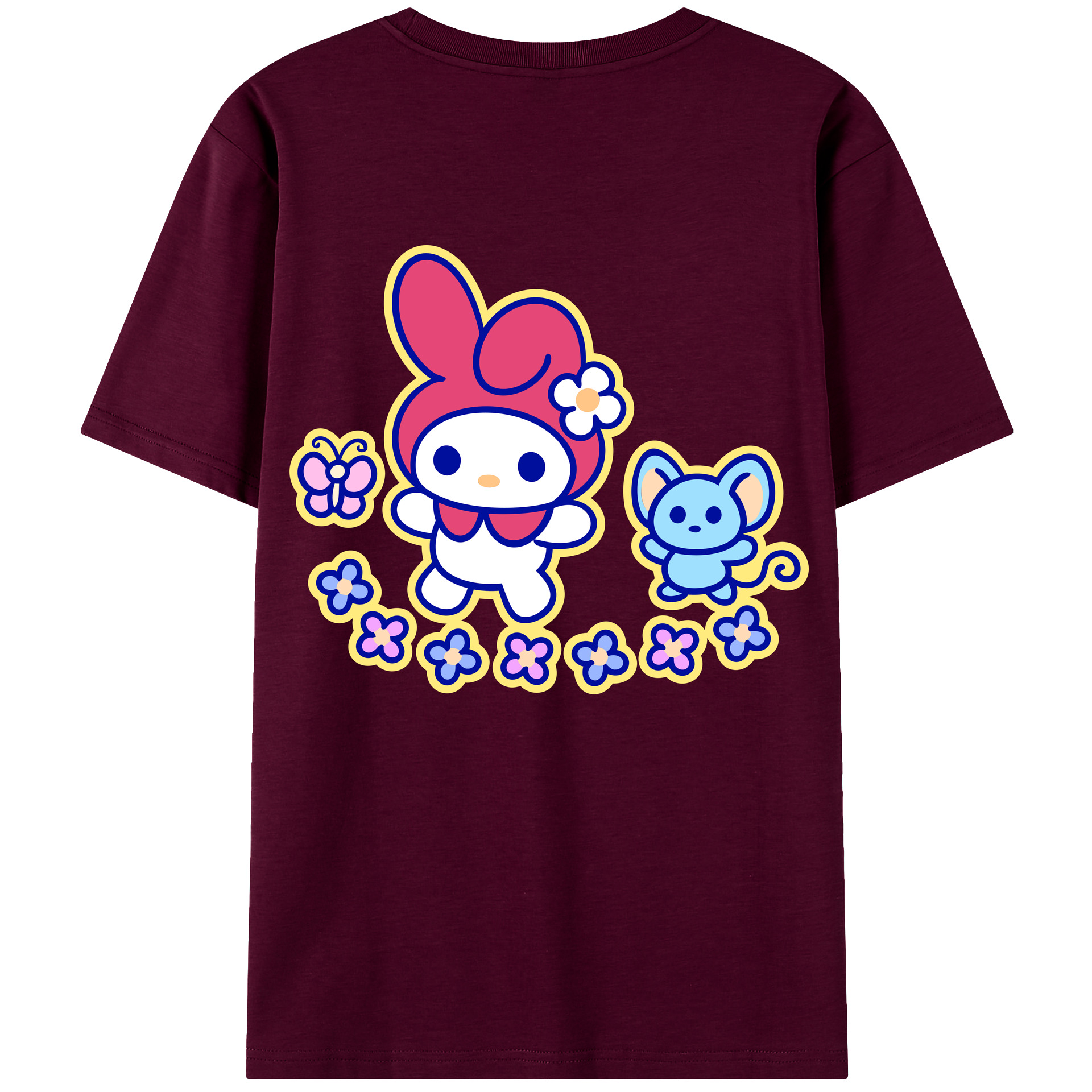 （画像用） Hello Kitty ハローキティ レディース半袖Tシャツ(バックプリント)